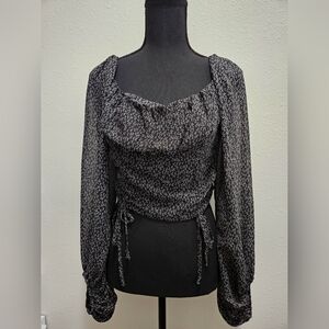 PAPER MOON Scrunched Crop Top